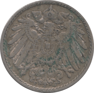 1913 GERMANY 5 PFENNIG - WORLD COINS - Cambridgeshire Coins