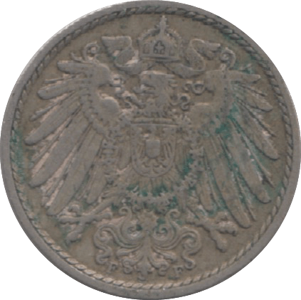 1913 GERMANY 5 PFENNIG - WORLD COINS - Cambridgeshire Coins