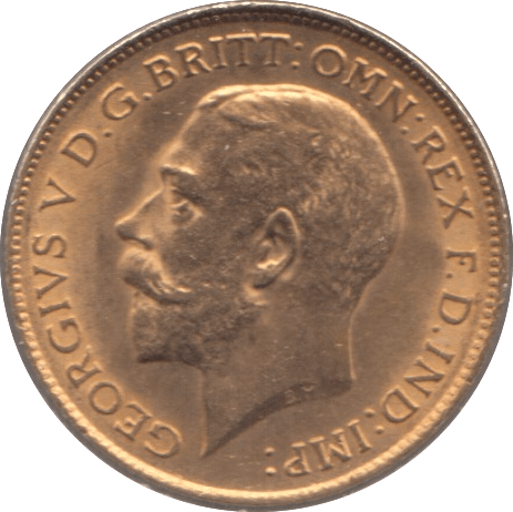 1913 GOLD HALF SOVEREIGN ( AUNC ) 4 - Half Sovereign - Cambridgeshire Coins