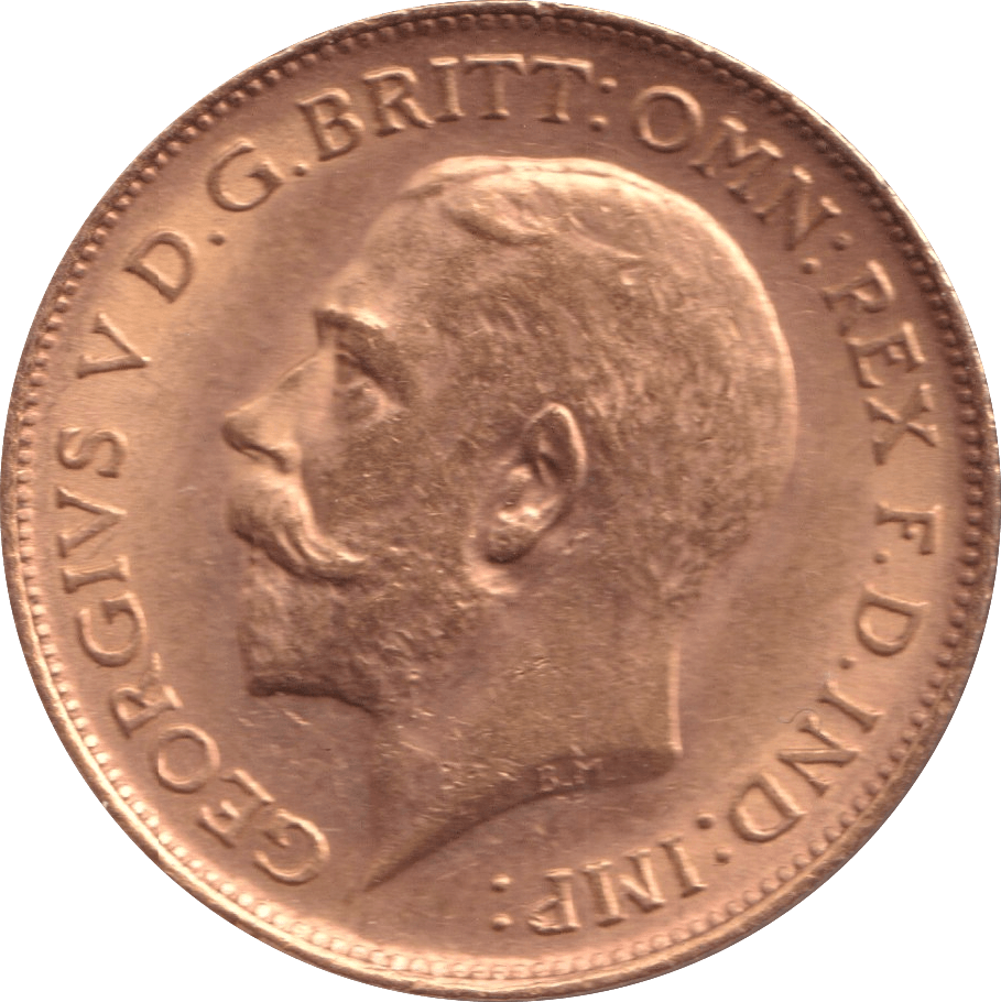 1913 GOLD HALF SOVEREIGN ( AUNC ) - Half Sovereign - Cambridgeshire Coins