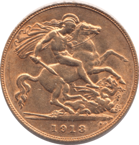 1913 GOLD HALF SOVEREIGN ( EF ) - Half Sovereign - Cambridgeshire Coins