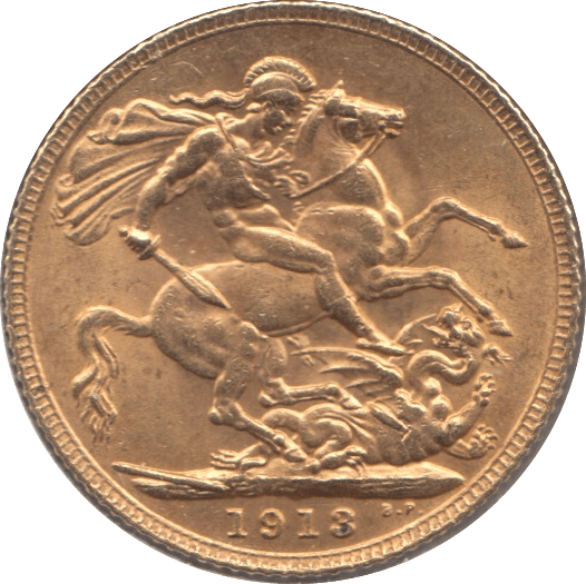 1913 GOLD SOVEREIGN ( AUNC ) - Sovereign - Cambridgeshire Coins