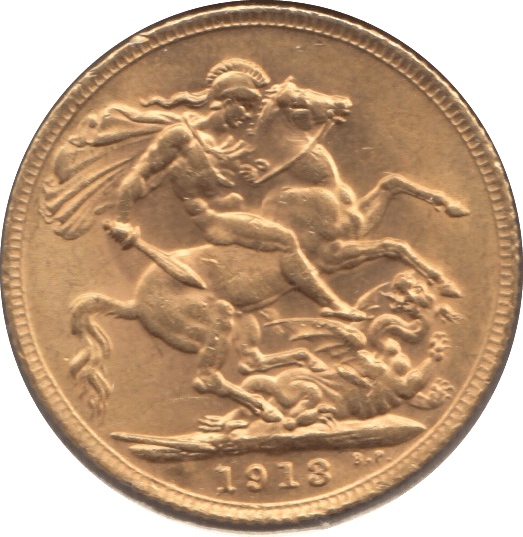 1913 GOLD SOVEREIGN ( AUNC ) - Sovereign - Cambridgeshire Coins