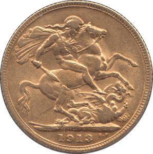 1913 GOLD SOVEREIGN ( GVF ) - Sovereign - Cambridgeshire Coins