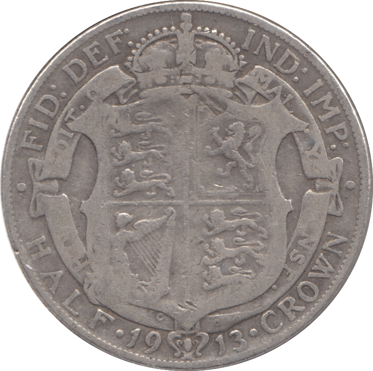 1913 HALFCROWN ( FINE ) - Halfcrown - Cambridgeshire Coins