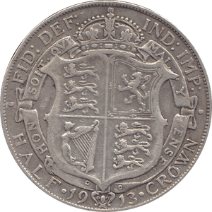 1913 HALFCROWN ( GF ) 3 - Halfcrown - Cambridgeshire Coins
