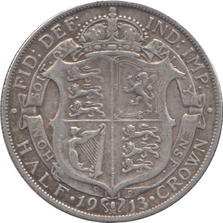 1913 HALFCROWN ( GF ) 3 - HALFCROWN - Cambridgeshire Coins