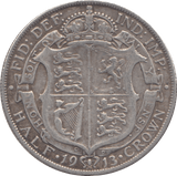 1913 HALFCROWN ( GF ) 3 - HALFCROWN - Cambridgeshire Coins