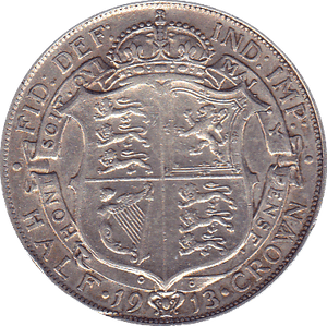 1913 HALFCROWN ( GVF ) - Halfcrown - Cambridgeshire Coins