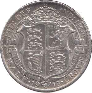 1913 HALFCROWN ( VF ) 30 - Halfcrown - Cambridgeshire Coins