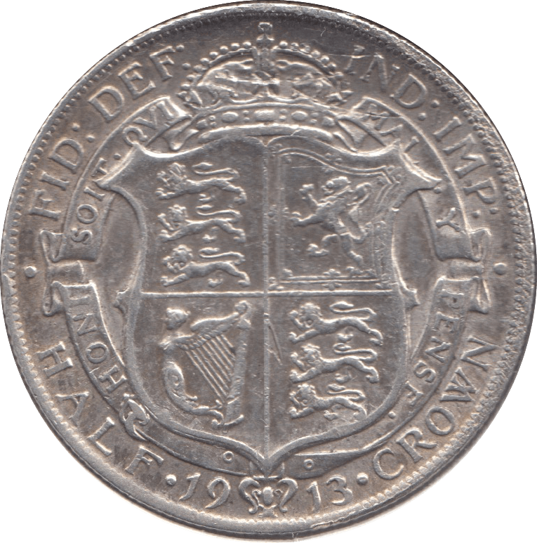 1913 HALFCROWN ( VF ) 30 - Halfcrown - Cambridgeshire Coins