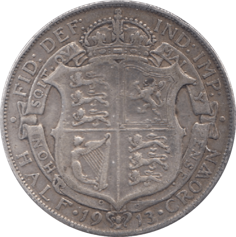 1913 HALFCROWN ( VF ) 6 - Halfcrown - Cambridgeshire Coins