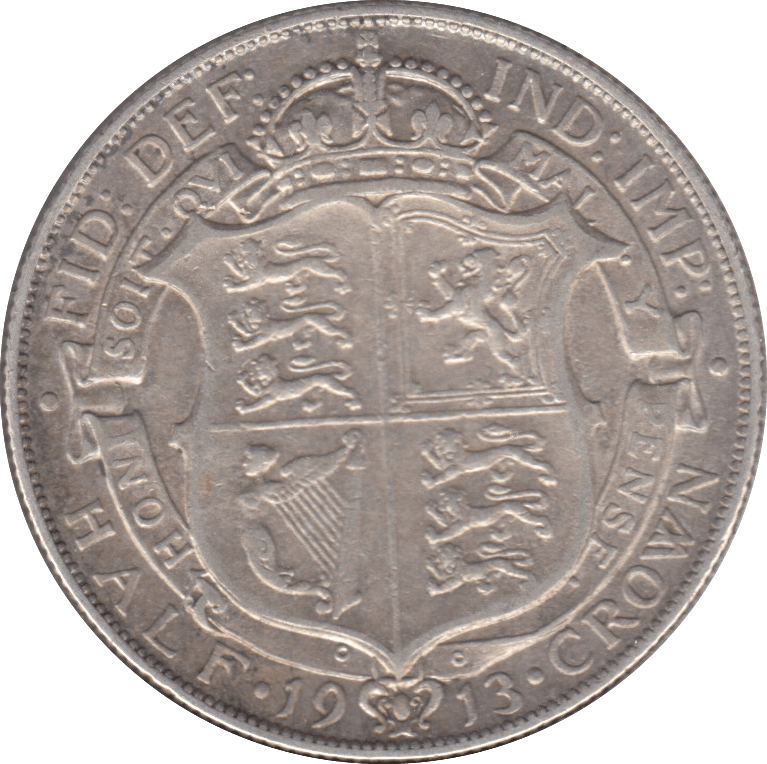 1913 HALFCROWN ( VF ) 7 - Halfcrown - Cambridgeshire Coins