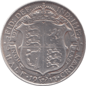 1913 HALFCROWN ( VF ) 9 - Halfcrown - Cambridgeshire Coins