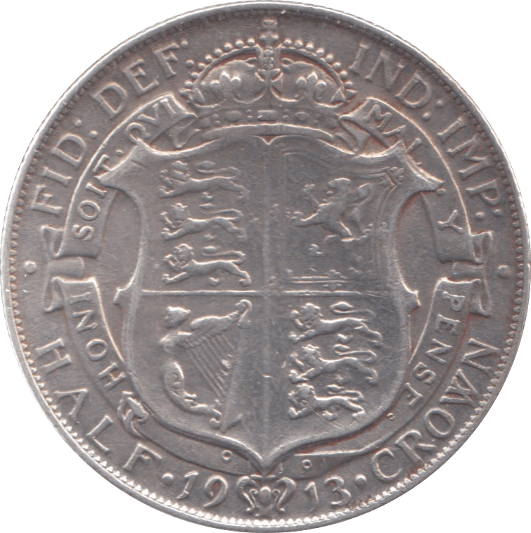 1913 HALFCROWN ( VF ) 9 - Halfcrown - Cambridgeshire Coins