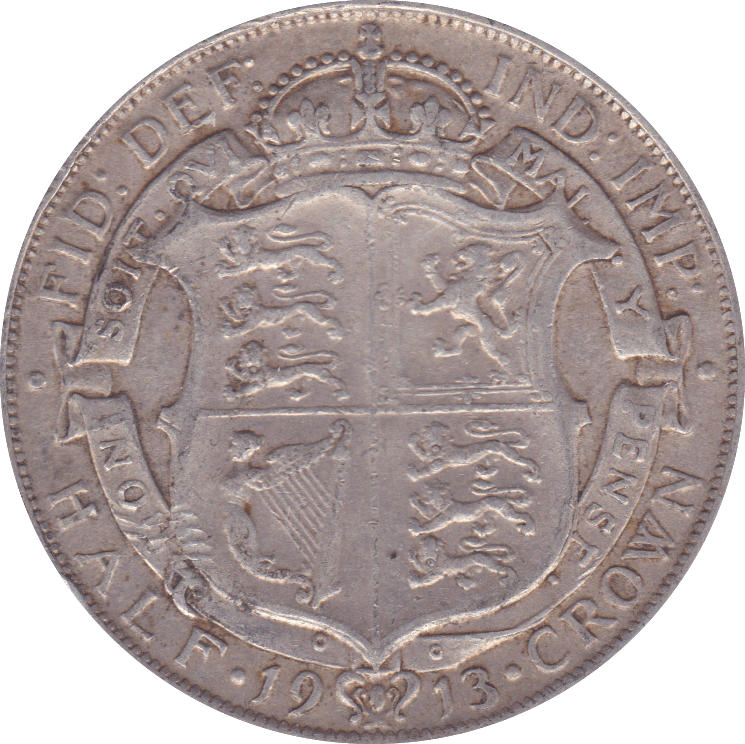 1913 HALFCROWN ( VF ) A - Halfcrown - Cambridgeshire Coins