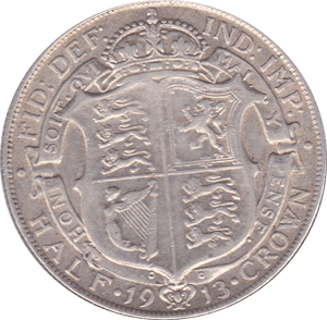 1913 HALFCROWN ( VF ) B - Halfcrown - Cambridgeshire Coins