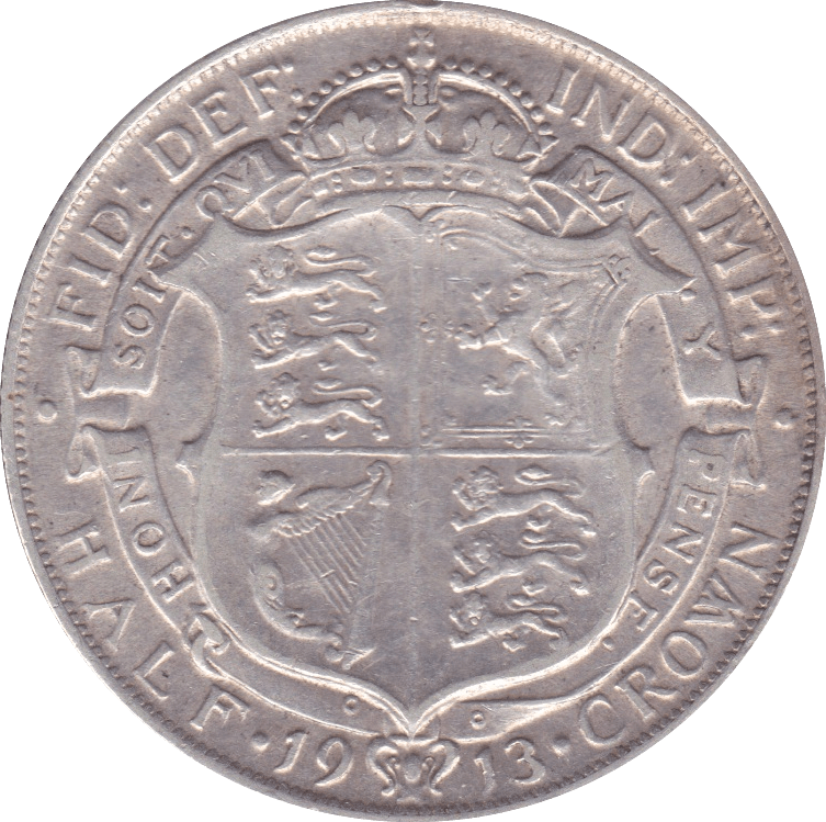 1913 HALFCROWN ( VF ) E - Halfcrown - Cambridgeshire Coins
