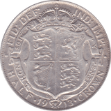 1913 HALFCROWN ( VF ) E - Halfcrown - Cambridgeshire Coins