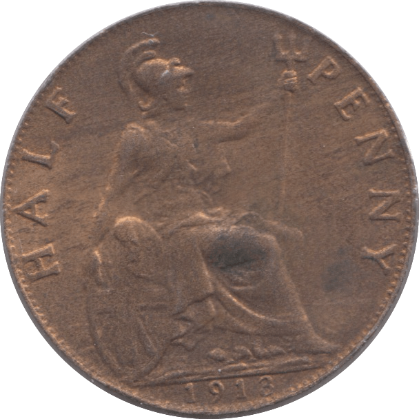 1913 HALFPENNY ( AUNC ) - Halfpenny - Cambridgeshire Coins