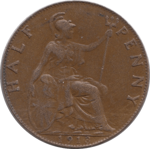 1913 HALFPENNY ( GVF ) - HALFPENNY - Cambridgeshire Coins