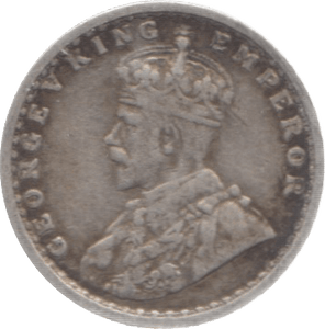 1913 INDIA SILVER 2 ANNAS 2 - WORLD COINS - Cambridgeshire Coins