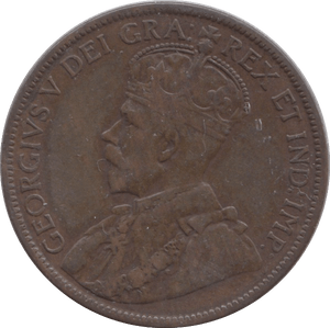 1913 NEWFOUNDLAND ONE CENT - HALFPENNY TOKEN - Cambridgeshire Coins