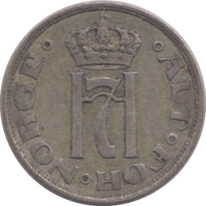 1913 NORWAY SILVER 10 ORE - SILVER WORLD COINS - Cambridgeshire Coins