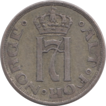 1913 NORWAY SILVER 10 ORE - SILVER WORLD COINS - Cambridgeshire Coins