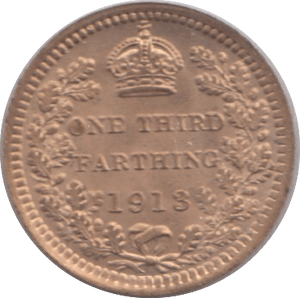 1913 ONE THIRD FARTHING ( BU ) - One Third Farthing - Cambridgeshire Coins