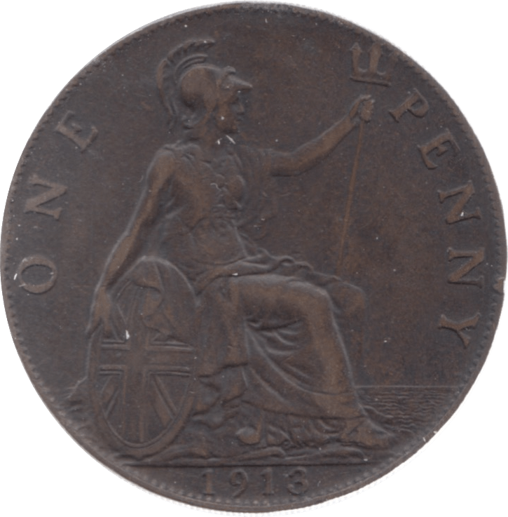 1913 PENNY ( GVF ) 7 - Penny - Cambridgeshire Coins