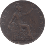 1913 PENNY ( GVF ) 7 - Penny - Cambridgeshire Coins