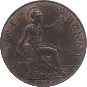 1913 PENNY ( UNC ) 23 - Penny - Cambridgeshire Coins