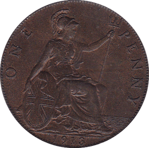 1913 PENNY ( UNC ) - Penny - Cambridgeshire Coins