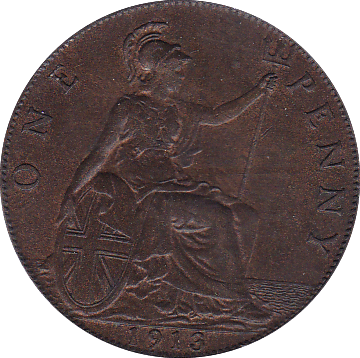 1913 PENNY ( UNC ) - Penny - Cambridgeshire Coins