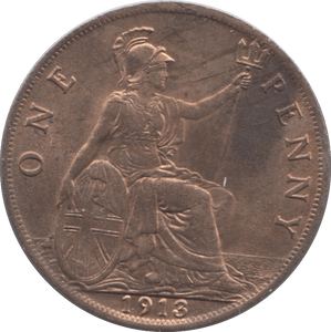 1913 PENNY ( UNC ) - Penny - Cambridgeshire Coins