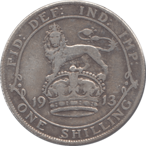 1913 SHILLING ( F ) - Shilling - Cambridgeshire Coins