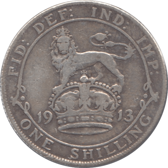 1913 SHILLING ( F ) - Shilling - Cambridgeshire Coins