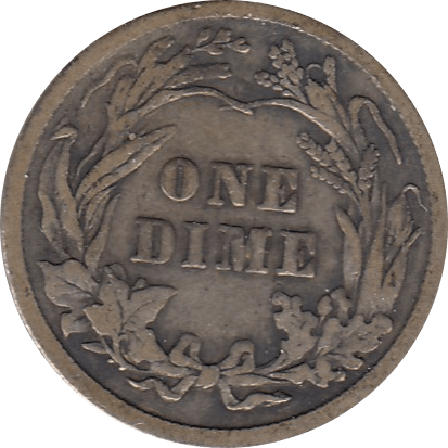 1913 SILVER DIME USA - SILVER WORLD COINS - Cambridgeshire Coins