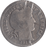 1913 SILVER DIME USA - SILVER WORLD COINS - Cambridgeshire Coins