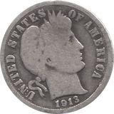 1913 SILVER DIME USA - SILVER WORLD COINS - Cambridgeshire Coins