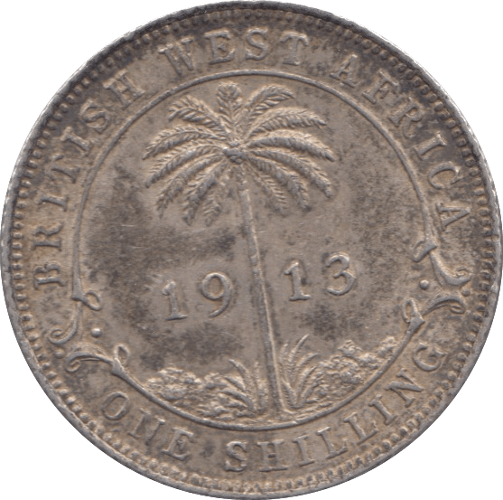1913 SILVER ONE SHILLING WEST BRITISH AFRICA - SILVER WORLD COINS - Cambridgeshire Coins