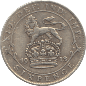 1913 SIXPENCE ( FINE ) 1 - Sixpence - Cambridgeshire Coins