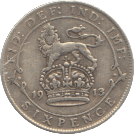 1913 SIXPENCE ( FINE ) 1 - Sixpence - Cambridgeshire Coins
