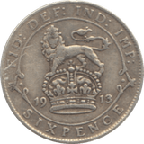 1913 SIXPENCE ( FINE ) 1 - Sixpence - Cambridgeshire Coins
