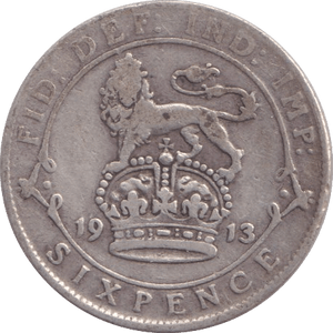 1913 SIXPENCE ( FINE ) 4 - Sixpence - Cambridgeshire Coins