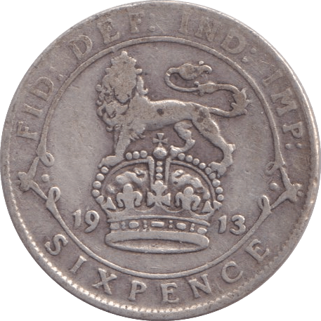 1913 SIXPENCE ( FINE ) 4 - Sixpence - Cambridgeshire Coins