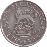 1913 SIXPENCE ( FINE ) 5 - Sixpence - Cambridgeshire Coins