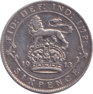 1913 SIXPENCE ( GVF ) - Sixpence - Cambridgeshire Coins