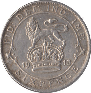 1913 SIXPENCE ( GVF ) - Sixpence - Cambridgeshire Coins